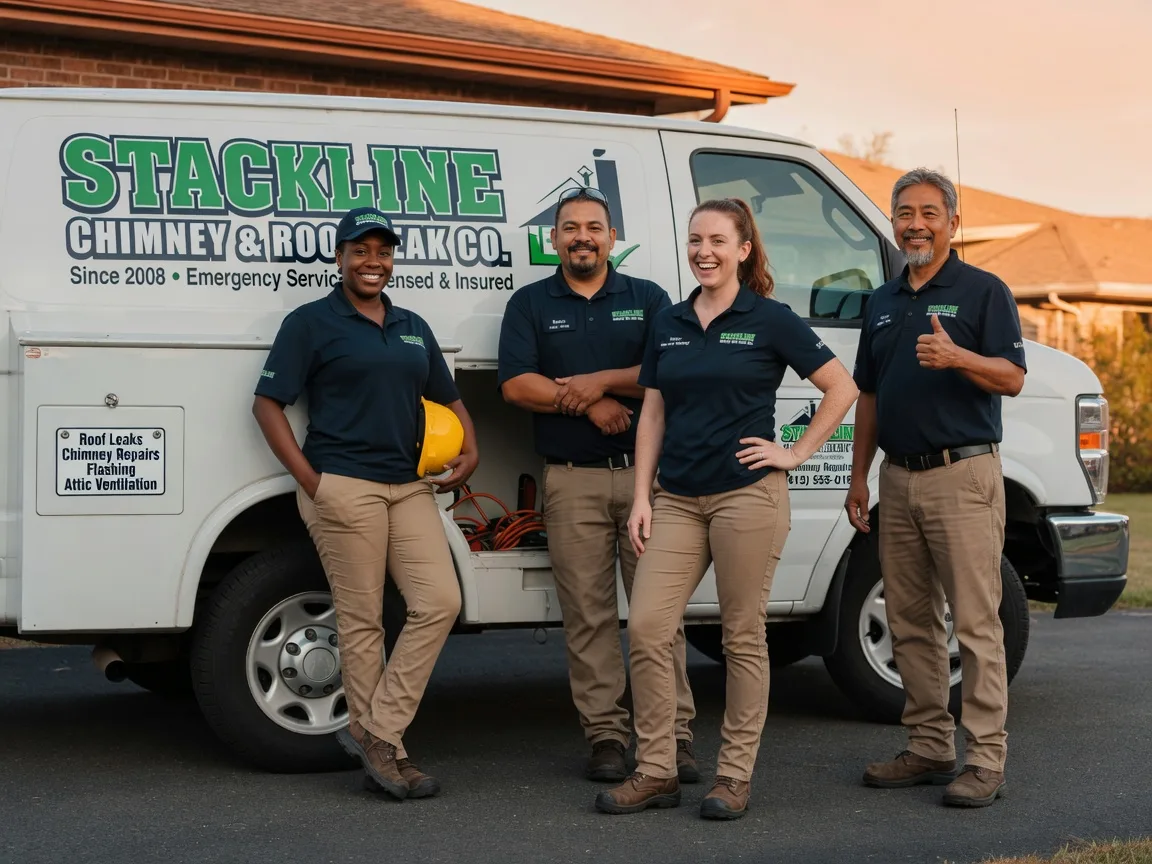 Chimney flashing repair company in Orange, TX